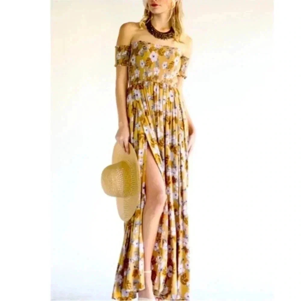 BNWT Floral Smocked Maxi Dress